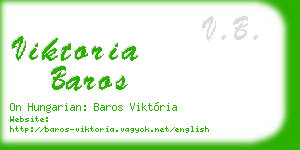 viktoria baros business card