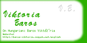 viktoria baros business card